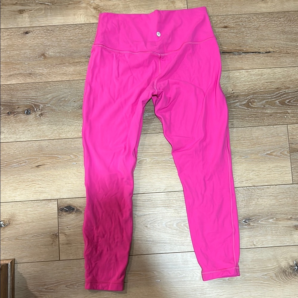 Lululemon Sonic Pink High-Rise Leggings 25” size 10